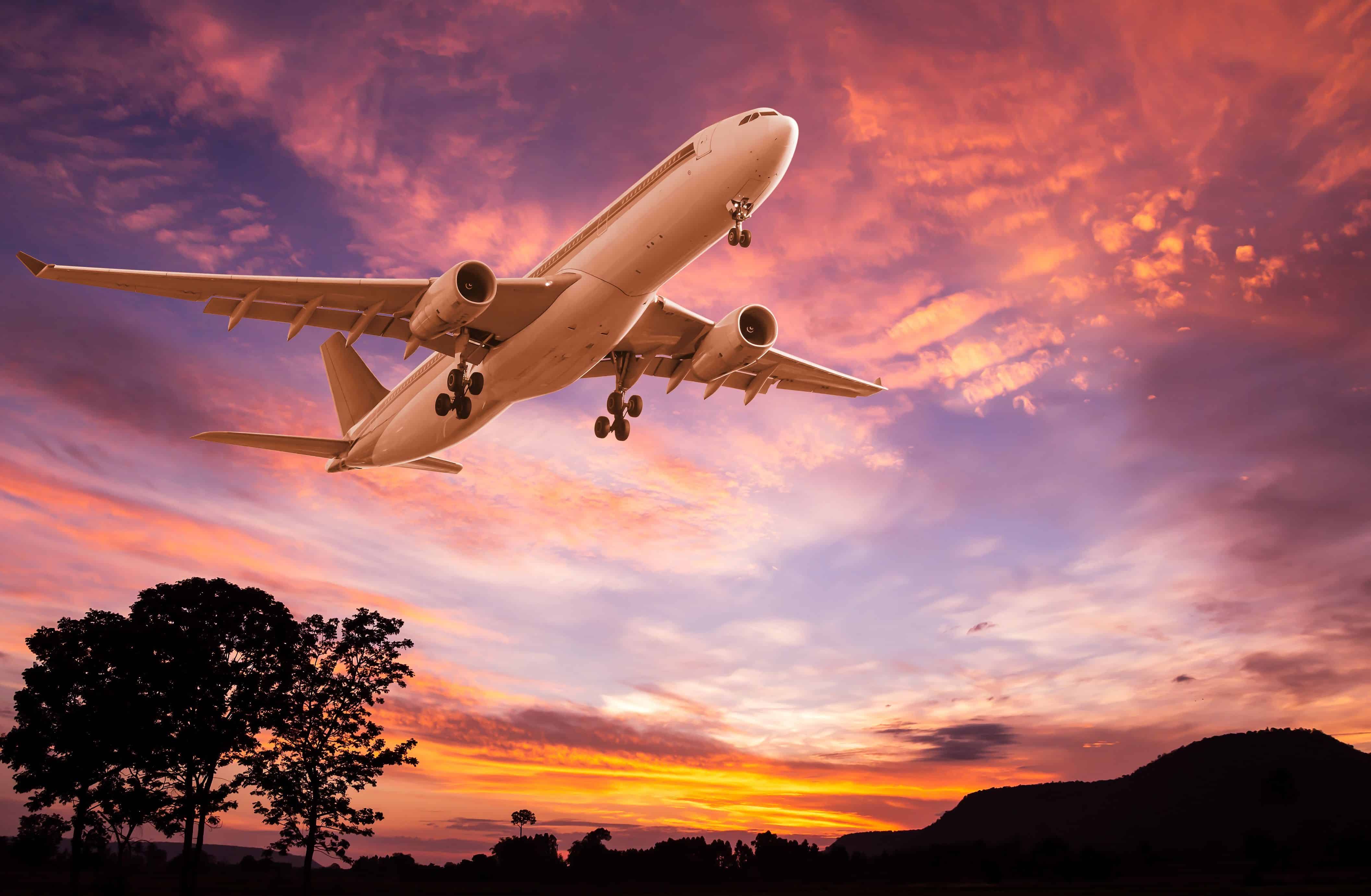 Flight travel background